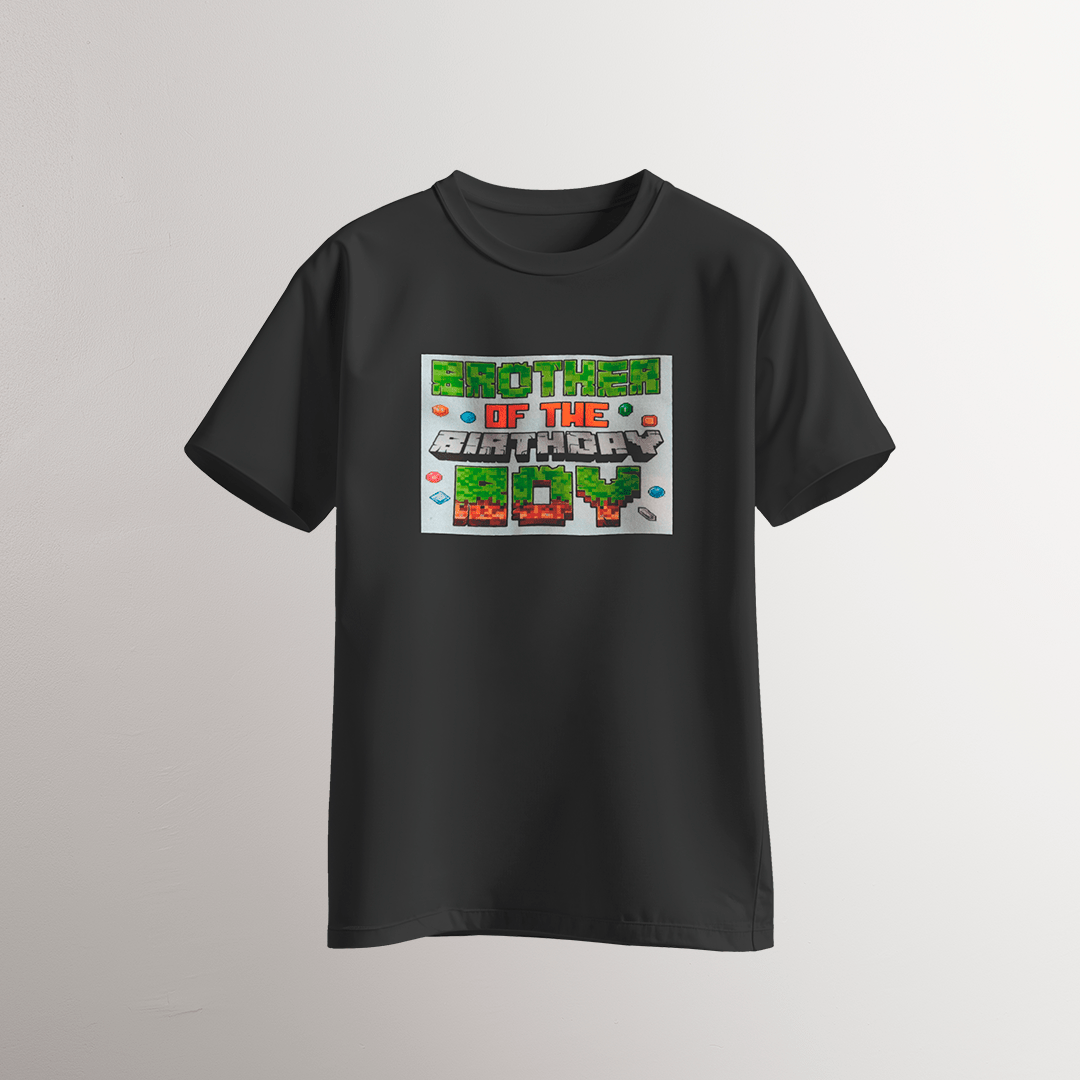 Brother of the Birthday Boy – Pixel Style T-Shirt - Neven Online Retail