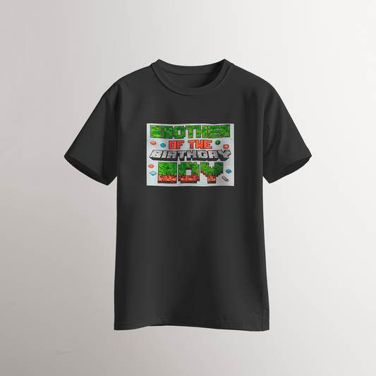 Brother of the Birthday Boy – Pixel Style T-Shirt - Neven Online Retail