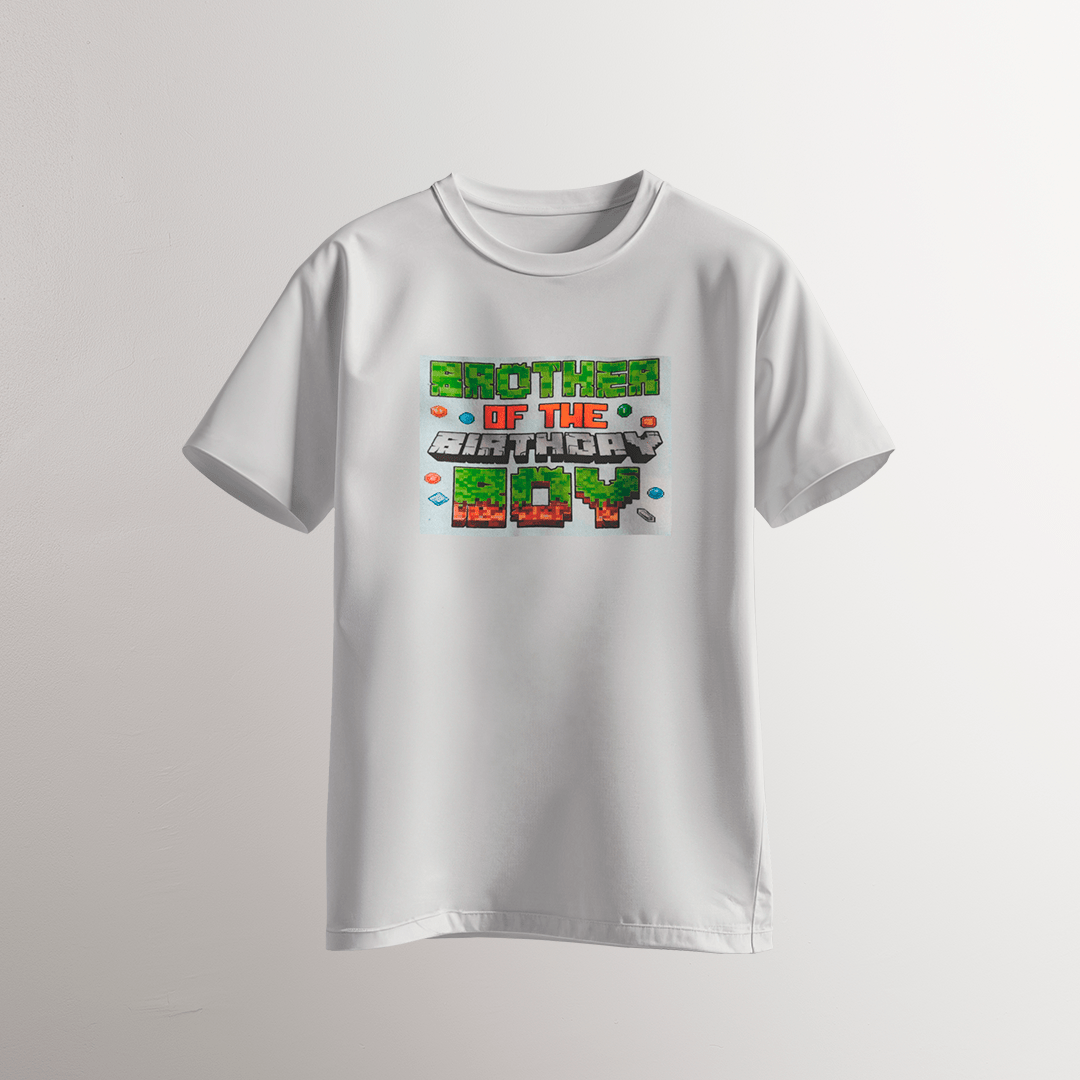 Brother of the Birthday Boy – Pixel Style T-Shirt - Neven Online Retail