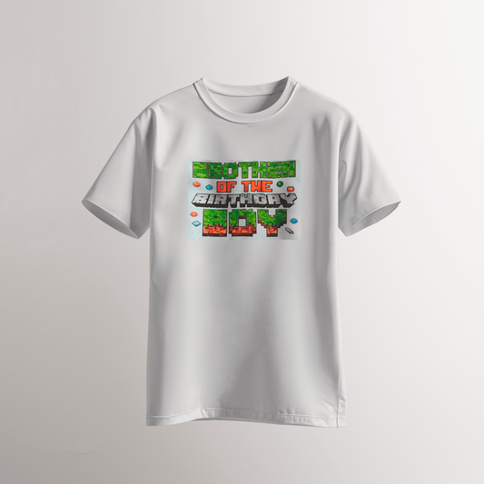 Brother of the Birthday Boy – Pixel Style T-Shirt - Neven Online Retail