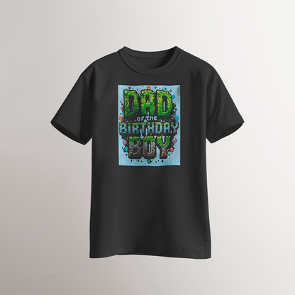 Dad of the Birthday Boy – Pixel Style T-Shirt - Neven Online Retail