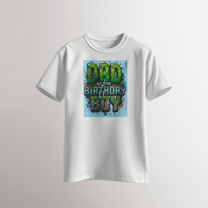 Dad of the Birthday Boy – Pixel Style T-Shirt - Neven Online Retail