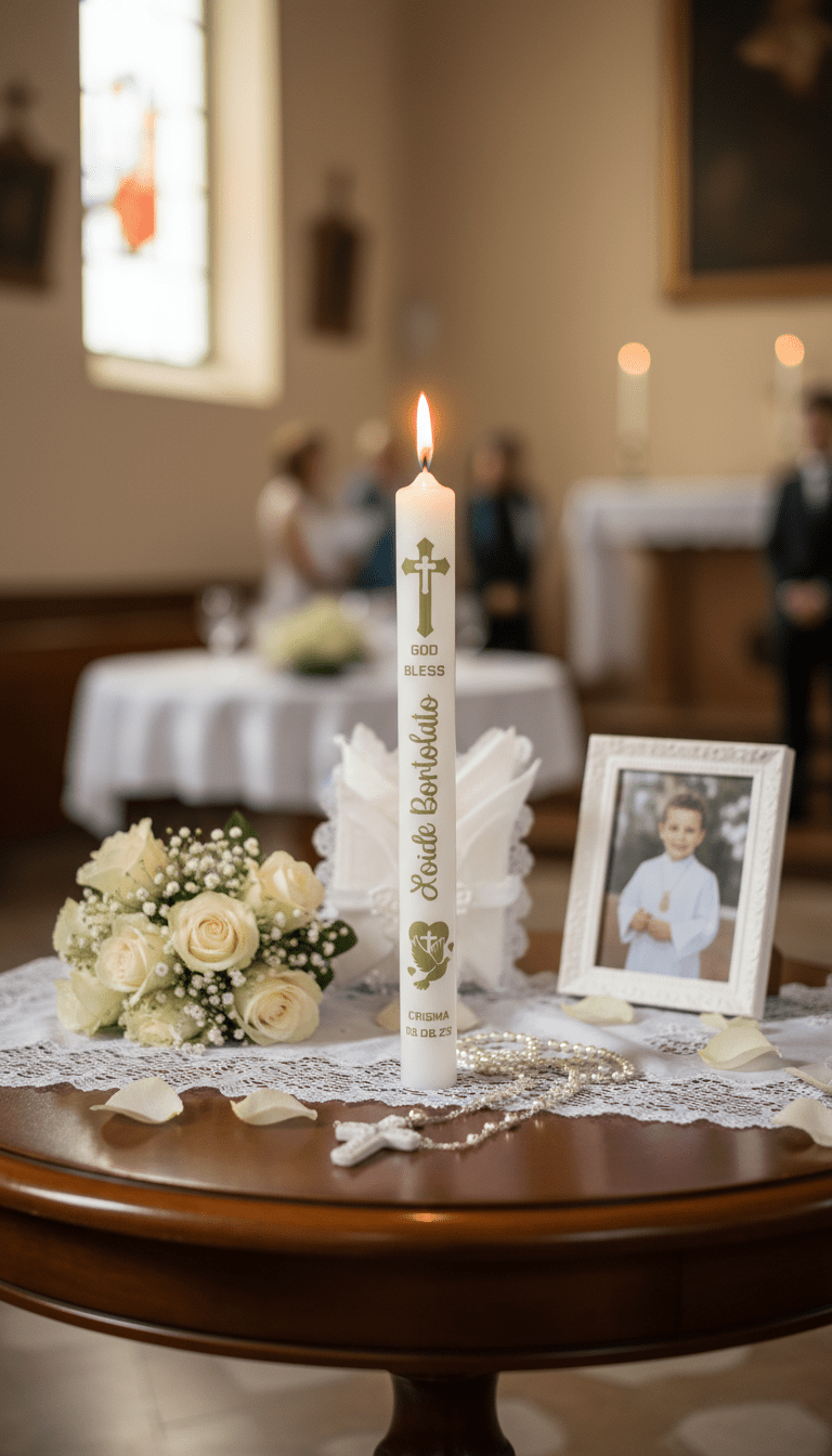Personalised Communion candles - Neven Online Retail